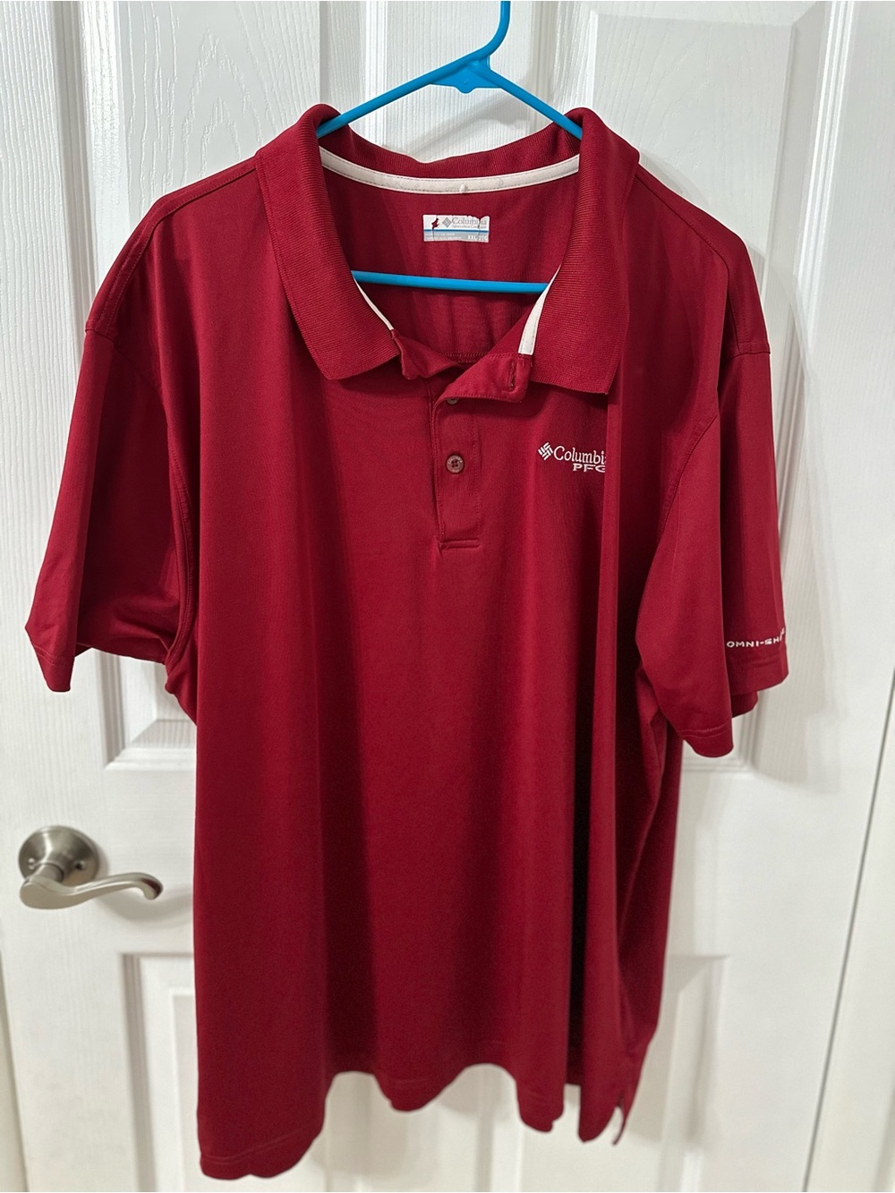 Columbia Men's Deep Red Performance Polo